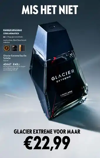 Oriflame Glacier Extreme Eau De Toilette aanbieding