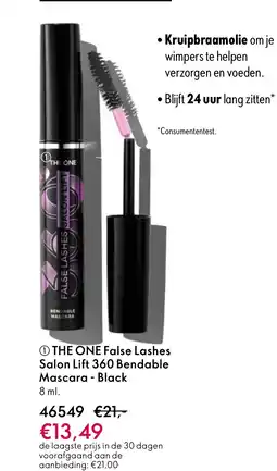 Oriflame THE ONE False Lashes Salon Lift 360 Bendable Mascara Black aanbieding