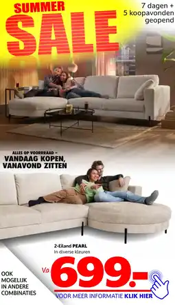 Seats and Sofas 2-Eiland PEARL aanbieding
