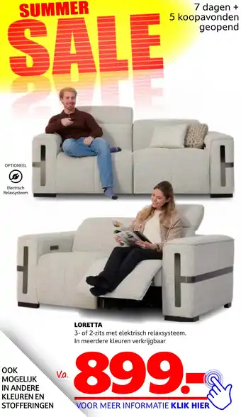 Seats and Sofas LORETTA aanbieding