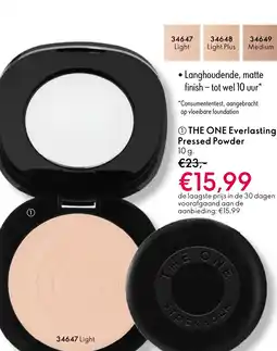 Oriflame THE ONE Everlasting Pressed Powder aanbieding