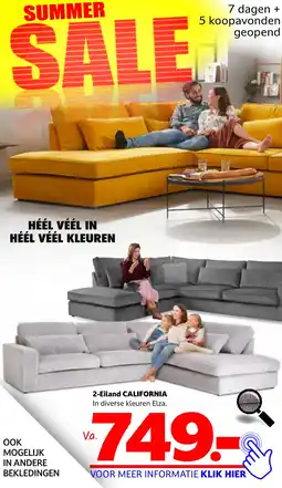 Seats and Sofas 2-Eiland CALIFORNIA aanbieding