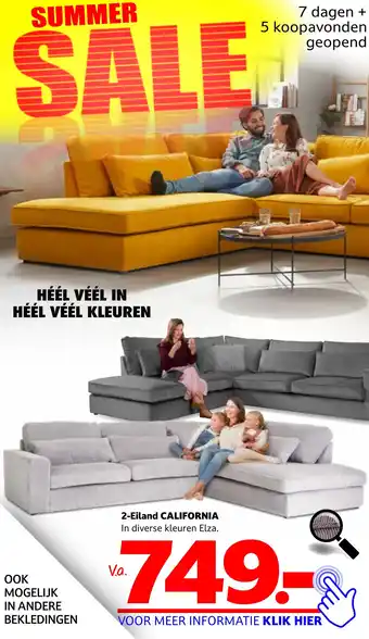 Seats and Sofas 2-Eiland CALIFORNIA aanbieding