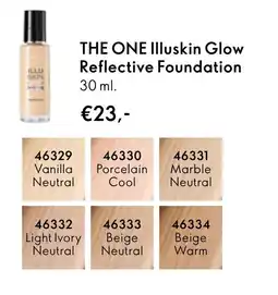 Oriflame THE ONE Illuskin Glow Reflective Foundation aanbieding