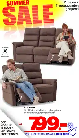 Seats and Sofas COLOMBO aanbieding