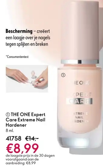 Oriflame THE ONE Expert Care Extreme Nail Hardener aanbieding
