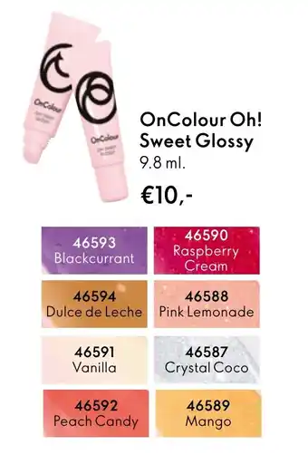 Oriflame OnColour Oh! Sweet Glossy aanbieding