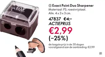 Oriflame Exact Point Duo Sharpener aanbieding