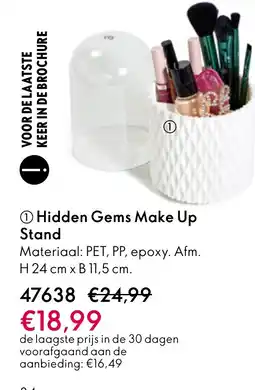 Oriflame Hidden Gems Make Up Stand aanbieding