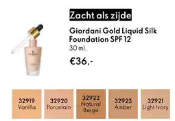 Oriflame Giordani Gold Liquid Silk Foundation SPF 12 aanbieding