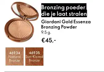 Oriflame Giordani Gold Essenza Bronzing Powder aanbieding