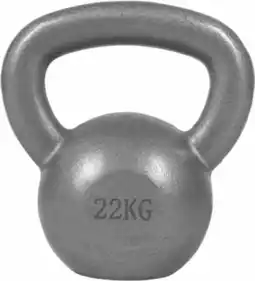 Bol.com Gorilla Sports Kettlebell - Gewicht - Kettle Bell - Gietijzer - 22 kg aanbieding
