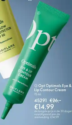 Oriflame 3 Opt Optimals Eye & Lip Contour Cream aanbieding