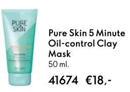 Oriflame Pure Skin 5 Minute Oil-control Clay Mask aanbieding