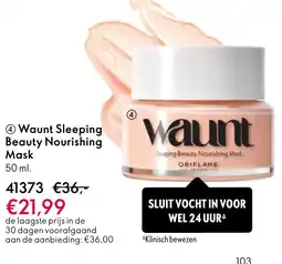 Oriflame Waunt Sleeping Beauty Nourishing Mask aanbieding