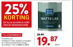 Kluswijs KLUSWIJS LAK aanbieding