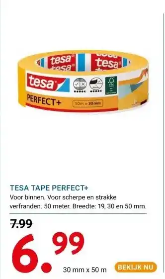 Kluswijs TESA TAPE PERFECT+ aanbieding