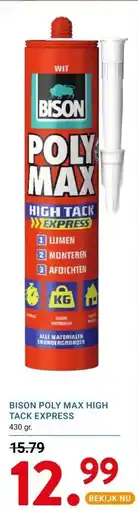Kluswijs BISON POLY MAX HIGH TACK EXPRESS aanbieding