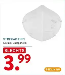Kluswijs STOFKAP FFP1 aanbieding