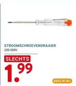 Kluswijs STROOMSCHROEVENDRAAIER aanbieding