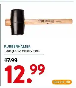 Kluswijs RUBBERHAMER aanbieding