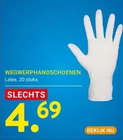 Kluswijs WEGWERPHANDSCHOENEN aanbieding