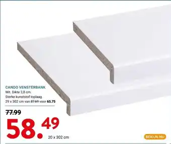 Kluswijs CANDO VENSTERBANK aanbieding