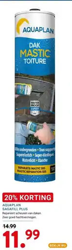 Kluswijs AQUAPLAN SAGAFILL PLUS aanbieding