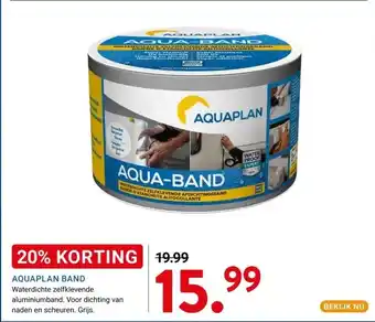 Kluswijs AQUAPLAN BAND aanbieding