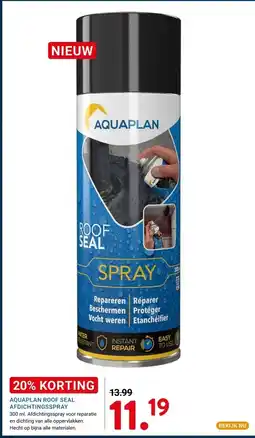 Kluswijs AQUAPLAN ROOF SEAL AFDICHTINGSSPRAY aanbieding