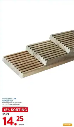 Kluswijs VLONDERPLANK NAALDHOUT aanbieding