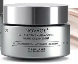Oriflame Novage+ Multi-Active Anti Ageing Night Cream Light aanbieding