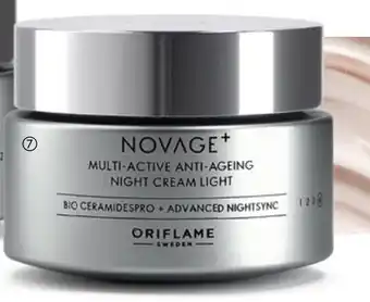 Oriflame Novage+ Multi-Active Anti Ageing Night Cream Light aanbieding
