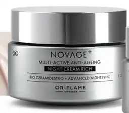 Oriflame Novage+ Multi Active Anti Ageing Night Cream Rich aanbieding