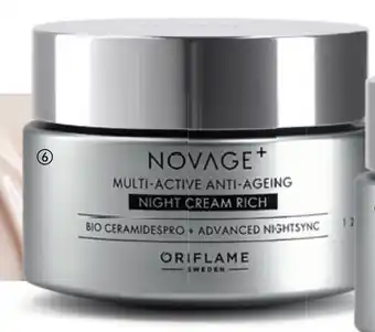 Oriflame Novage+ Multi Active Anti Ageing Night Cream Rich aanbieding