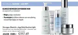 Oriflame Novage+ Blemish + Age Defy Routine Light aanbieding
