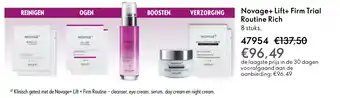 Oriflame Novage+ Lift+ Firm Trial Routine Rich aanbieding