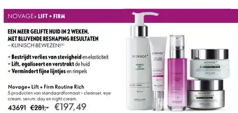 Oriflame Novage+ Lift + Firm Routine Rich aanbieding