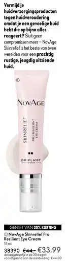 Oriflame NovAge Skinrelief Pro Resilient Eye Cream aanbieding