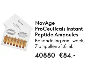 Oriflame NovAge ProCeuticals Instant Peptide Ampoules aanbieding