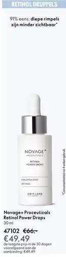 Oriflame Novage+ Proceuticals Retinol Power Drops aanbieding