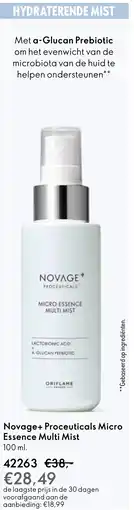 Oriflame Novage+ Proceuticals Micro Essence Multi Mist aanbieding