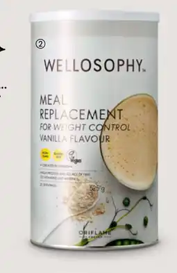 Oriflame 2 Wellosophy Meal Replacement for Weight Control Vanilla Flavour aanbieding