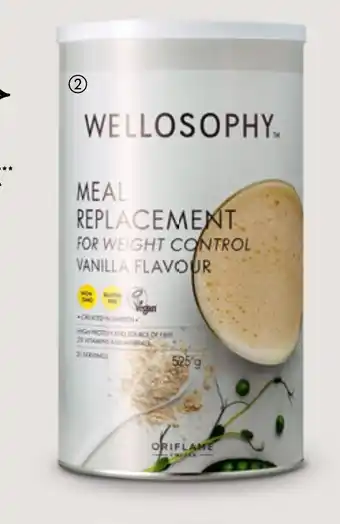 Oriflame 2 Wellosophy Meal Replacement for Weight Control Vanilla Flavour aanbieding