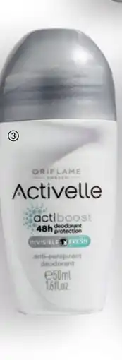 Oriflame Activelle Invisible Fresh anti perspirant deodorant aanbieding