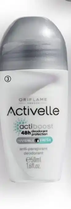 Oriflame Activelle Invisible Fresh anti perspirant deodorant aanbieding