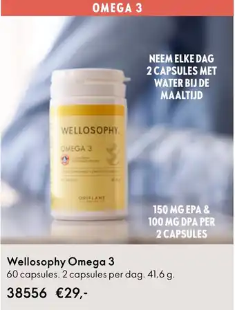 Oriflame Wellosophy Omega 3 aanbieding
