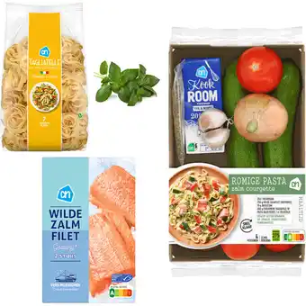 Albert Heijn AH Romige Pasta Zalm Courgette Verspakket aanbieding