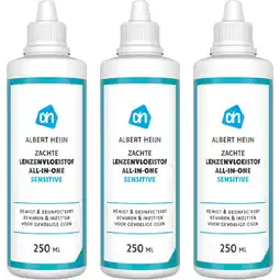 Albert Heijn Care All in one zachte lensvloeistof 3-pack aanbieding