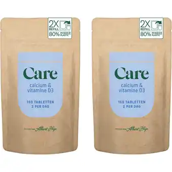 Albert Heijn Care Calcium & vitamine D3 navul2-pack aanbieding